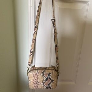 NWT Madewell Leather Snake Crossbody Bag
